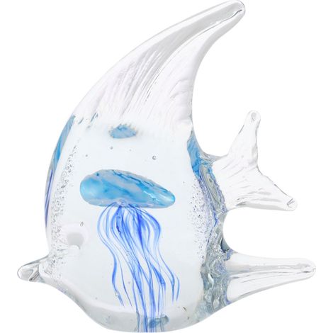 Signes Grimalt Pisapapel Regalo Pisapapel Pez Con Medusa Pisapapeles Azul 6x15x15cm 34150