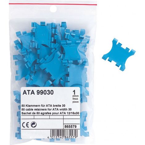 Sachet 20 agrafes ATA 20x75 - MOULURES PLINTHES HAGER ATA99075