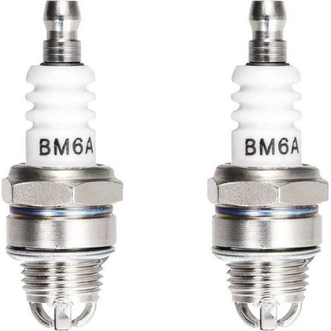 Bougie D'allumage - BM6A - 3 Électrodes - Compatible M7 L7T CJ8 1560 - Filetage 9 x 13,8 mm - 2 Pièces (1/4)