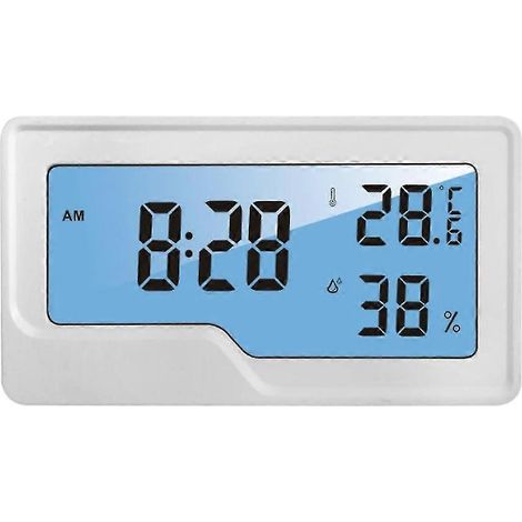 Hygrometer Digitales Thermometer Temperaturuhr LCD-Spannungsmesser Sensor Luftfeuchtigkeitsmesser Hintergrundbeleuchtung (1/5)