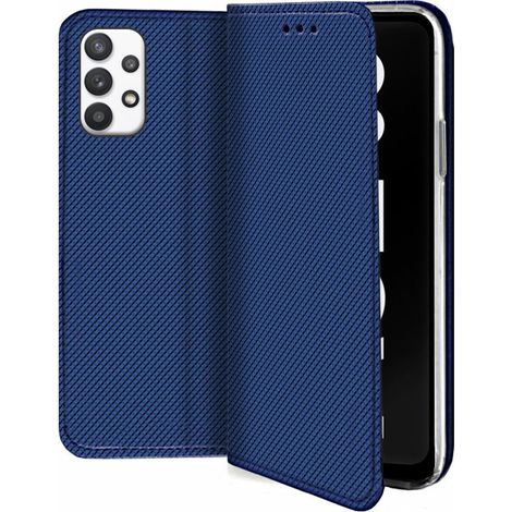 Custodia magnetica intelligente per Samsung Galaxy A32 5G, blu scuro (1/5)