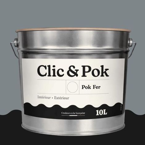 Peinture Fer Antirouille – Métal Extérieur Intérieur, Satinée, Protection Rouille - 10L - RAL 7046 - Telegris 2