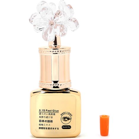 Colle professionnelle pour extensions de cils, séchage rapide et tenue longue durée, 15 ml pour maquillage. (1/5)