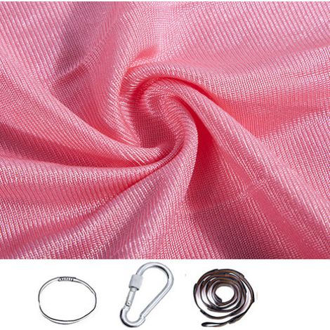 Balançoire Sensorielle Pour Adultes - Hamac Réglable Pour Intérieur Et Extérieur - Avec Aspergers Idéaux Pour l'Autisme - 100 x 280 cm - Rose (1/4)