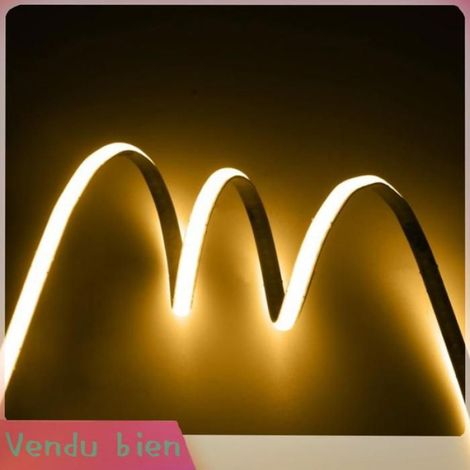 MSA Bande Led Cob Bande Lumineuse Led Cob, 10M, 110Lm, 252 Perles, Découpables, Flexibles Et Linge Bande Lumière chaude 3000K (1/4)