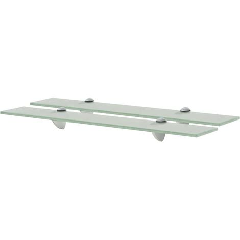 vidaXL Mensole Galleggianti 2 pz in Vetro 60x10 cm 8 mm