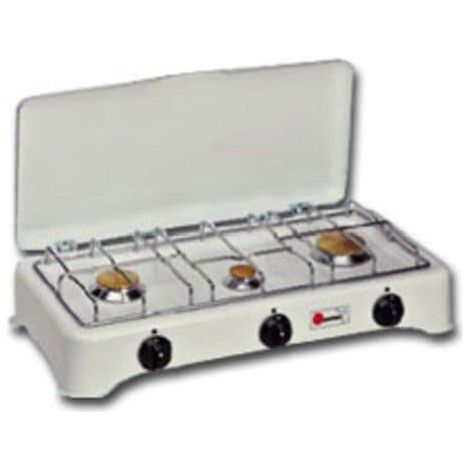 CF Parker Gasherd 5327C Weiß 3 Brenner für den Außenbereich