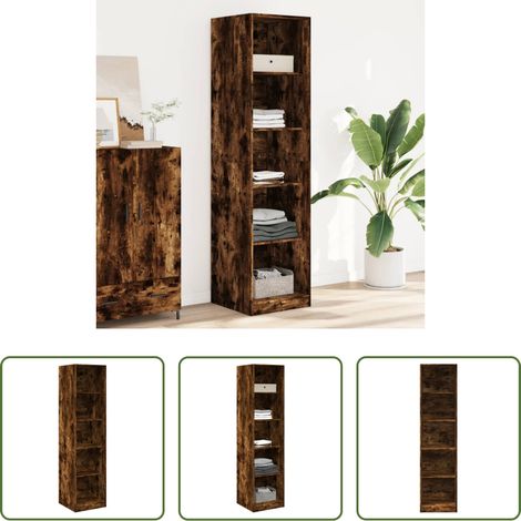 Kleiderschrank Räuchereiche - Kleiderschrank Räuchereiche 50x50x200 cm Holzwerkstoff (1/5)