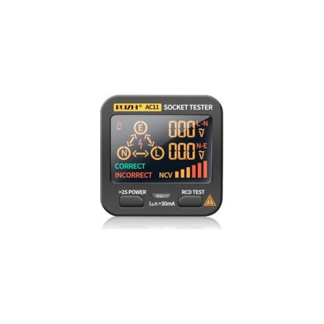 Tester per prese, tester per circuiti elettrici con display digitale LCD, tester per prese per ispezione di impianti elettrici domestici e professionali - Crezuo