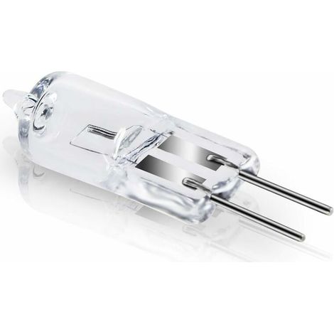 Ampoules halogènes G4 50W 12V, blanc chaud 2800K, gradable capsule transparente 10 pièces MNS (1/3)