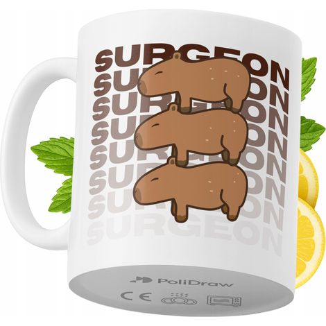 Mug humoristique pour chirurgien, avec texte amusant et design graphique. Idéal pour les anniversaires, les fêtes et les occasions spéciales. Mug premium pour la maison, le bureau et le travail. Blanc (1/5)