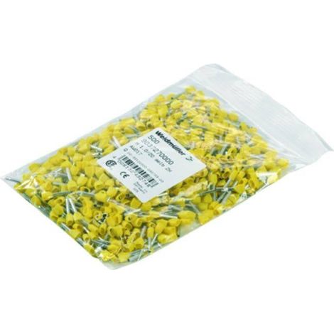 Embout double d'extrémité de câble Weidmüller H0,34/14 ZH TK 1139070000 0.34 mm² x 8 mm partiellement isolé turquoise 5 (1/2)