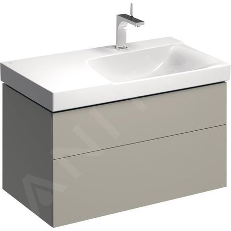 Geberit Xeno 2, armoire sous lavabo avec découpe pour siphon à (1/2)