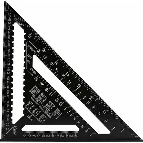Zimmermannswinkel, Lineal, Haushaltsgegenstände, Winkelverbindungen, 30 cm Zimmermannswinkel aus Aluminiumlegierung