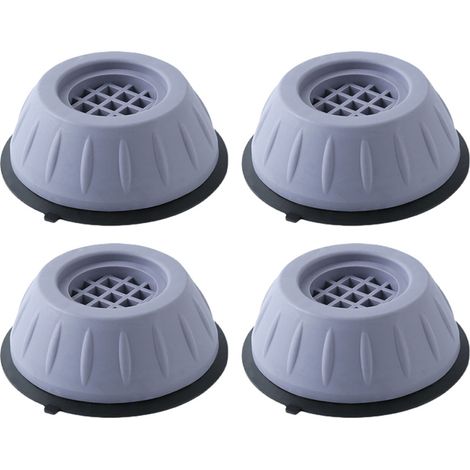 4 Stück Waschmaschine Füße Pad Fußpolster, Waschmaschine Antivibrationsmatte, Anti Vibration Füße Dämpfer