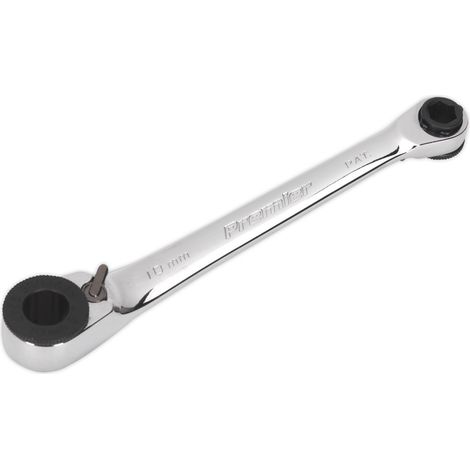 Sealey Premier Reversible Ratchet Spanner 1/4""Hex x 10mm Hex AK6968