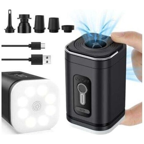 Pompe à air électrique, gonfleur électrique, gonfleur de matelas pneumatique, mini pompe à air électrique, gonfleur de matelas pneumatique, fonction vide (1/3)
