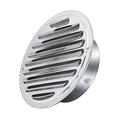 Acier Inoxydable Rond Grille de Ventilation de Tuyau D'échappement 150mm, Capot de Sortie D'air, Grille D'évacuation D'air Ronde, Hotte de Désenfumage Avec Moustiquaire (1/5)