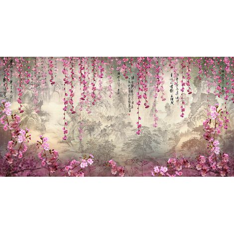 Papier peint panoramique - Fleurs - 325 cm x 167 cm (1/2)