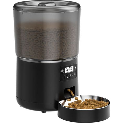 Distributeur automatique de croquettes pour chat avec enregistreur vocal 4L 10S et minuterie (1/5)