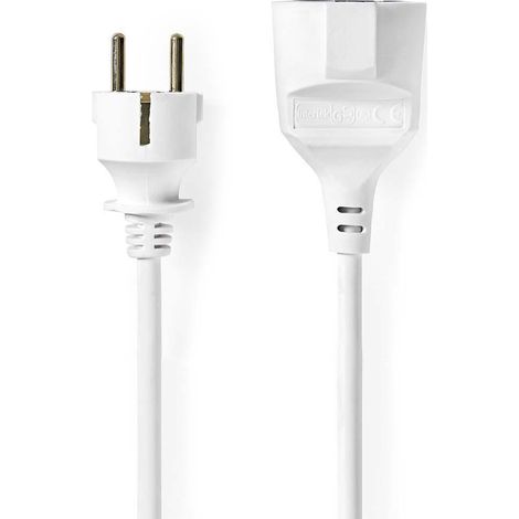 Nedis PEXC105FWT câble d'extension blanc 5m 250V 3680W