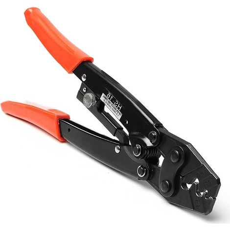 Pince à sertir pour bornes de fil 1,5-16 mm² AWG16-5 Pince à sertir à cliquet pour maillons de câble non isolés type point (1/5)