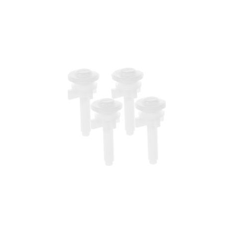 4pièces Vis De Fixation Pour Couvercle De Toilette Lot De Accessoires Pour Siège De Wc De Remplacement Pour Abattant De Wc (1/5)
