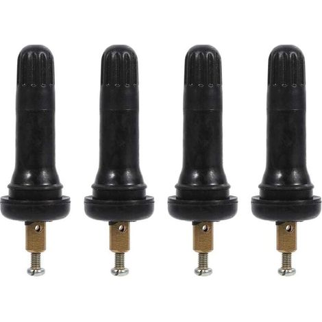 Sensore di pressione 4 pezzi, valvola dello stelo del sensore del sistema di monitoraggio della pressione dei pneumatici TPMS (1/4)
