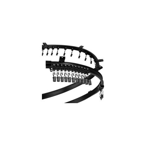 Rail de rideau incurvé flexible 5m – Support pliable pour tringle à rideaux – Clip en acier inoxydable – Installation facile (1/5)