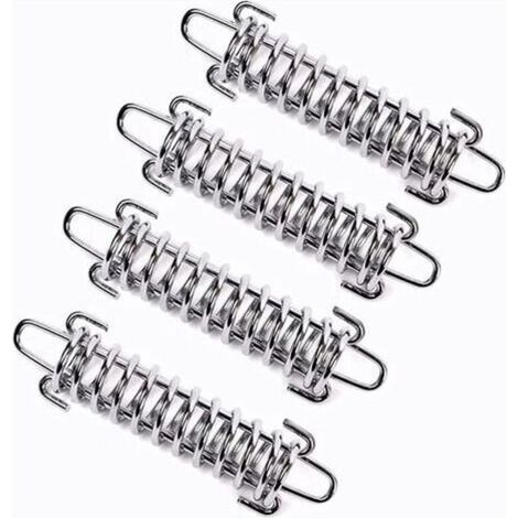 Tenditore per vela ombreggiante – Set di 4 molle di tensione in acciaio ad alta resistenza con anello elastico, versatile per uso esterno.