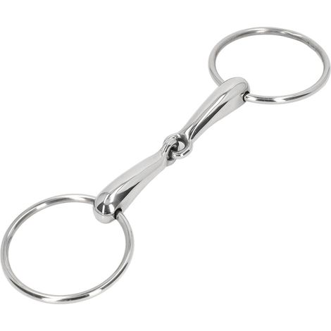 Mors de bride pour cheval en acier inoxydable, mors articulé à rouleau de mastication, 135 mm (1/5)