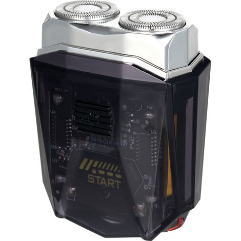Afeitadora eléctrica portátil, indicador de batería, resistente al agua IPX7, bloqueo de viaje (lavable).