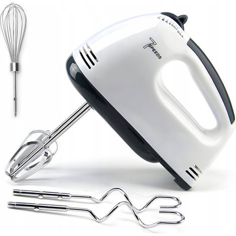 Batteur à main électrique à 7 vitesses pour mélanger automatiquement les œufs et la farine pour faire du pain et des gâteaux