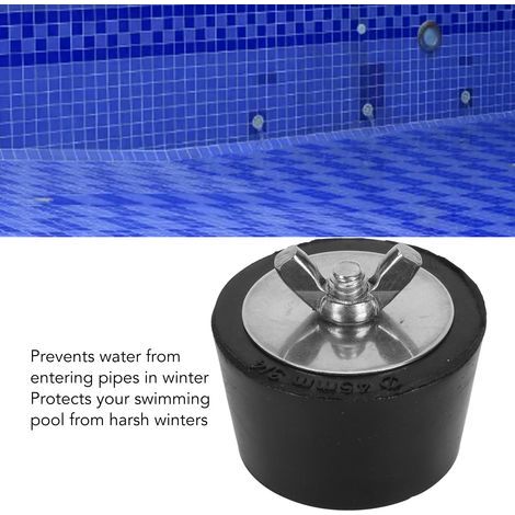 Bouchon d'Expansion pour Bassin en Acier Inoxydable et Caoutchouc - Ensemble de 2 pour Protection Hivernale 45mm (1/5)