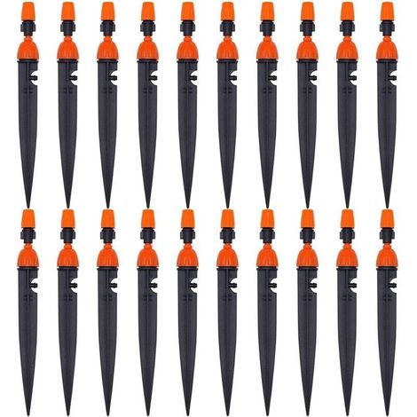 Réglable D'irrigation Goutte à Goutte buse d'irrigation des Plantes de Jardin 360 degrés goutteur atomiseur équipement de Refroidissement/d'irrigation(20 Pack) (1/4)
