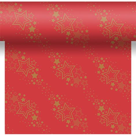 Duni Tischläufer holiday star red 40 x 480 cm