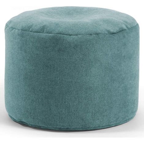 [NEUWERTIG] B-Ware mokebo Indoor Pouf Der Ruhepouf' leichter Hocker Sitzpouf Beistelltisch Petrol (1/2)