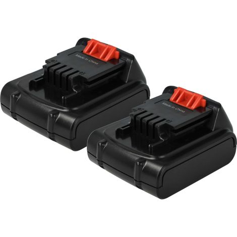 vhbw 2x Batterie compatible avec Black & Decker ASL146KB, ASL148, ASL148K, ASL146, ASL146BT12A, ASL146K outil électrique (1500 mAh, Li-ion, 14,4 V)