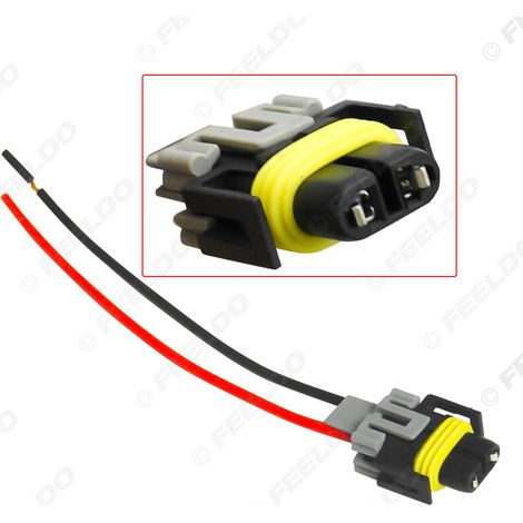 Connecteur de douille de lampe LED automobile H8 H9 H11, douille de lampe de phare LED/HID automobile avec fil femelle