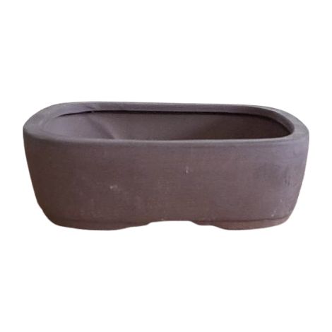 Vaso bonsai in gres rettangolare cm. 19