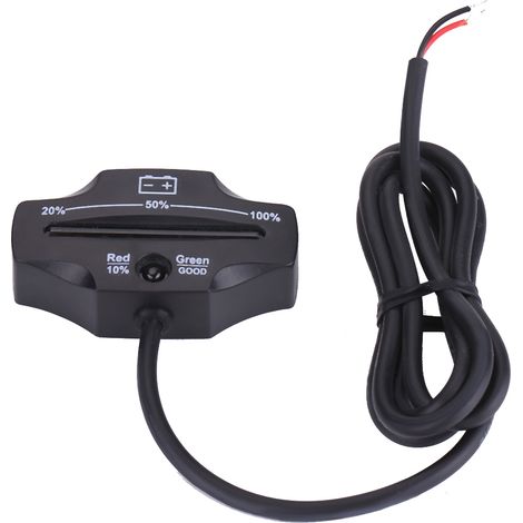 Indicateur de charge de batterie LED 12V/24V pour voiturettes de golf, bateaux, motos, quads et camions (1/5)