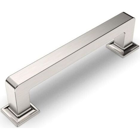 6 Pièces Poignee de Meuble Cuisine Argenté 96mm Alliage de zinc Poignées Meubles avec Vis, pour Bureaux, Tiroirs, Armoires, Placard UK0019 (1/4)