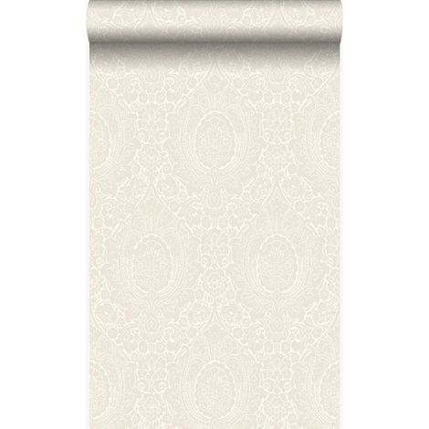 papier peint ornement blanc de fleur - Origin Wallcoverings (1/5)