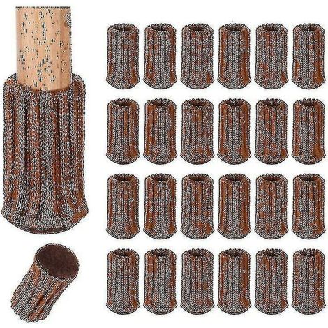 Set mit 16 Stuhlbeinschonern aus Netzgewebe, braun (1/5)