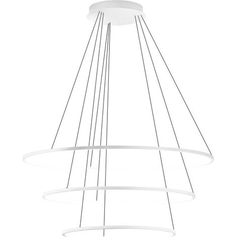 Lampadario led gea luce erika s3 b 7100lm alluminio sospensione moderna (1/5)