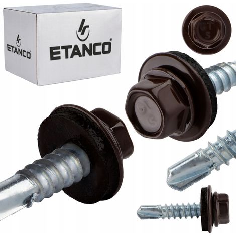Tornillos autotaladrantes GT5 Z14 5,5x25mm RAL 8017 (1/5)