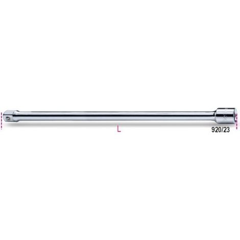 PROLUNGHE CON ATTACCHI QUADRI MASCHIO E FEMMINA 1/2 CROMATE ART. 920/23