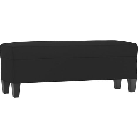 Panca/panca nera 100 x 35 x 41 cm tessuto in microfibra 020010620