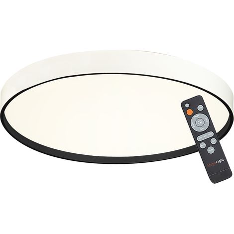 MegaLight LED-Deckenleuchte Shining Jupiter Black Ø38 cm Backlight dimmbar Deckenlampen (1/3)