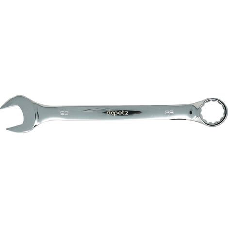 Dapetz ® 28mm Combination Spanner Fixed Head Open End Ring Wrench Mirror Polished Chrome Vanadium Steel Metric Hand Tool Heavy Duty (1/5)